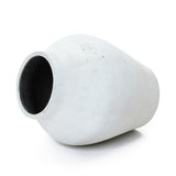 Cement Antique White Vase, 13.4'' H