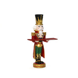 Christmas Red Soldier Nutcracker with Tray & Lights, 2ft