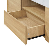 Mid-Century Modern Wood TV Console Tables,Oak 62.5''