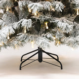 Pre-Lit Artificial Snow-Flocked Christmas Tree, 7.5ft