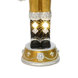 Christmas Soldier Nutcracker Holiday Decor with Wreath, 4FT