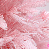 Pre-Lit Pink Christmas Fiber Optic Tree,5Ft
