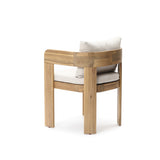 Set of 2 Modern Solid Wood Armchairs with Cushions