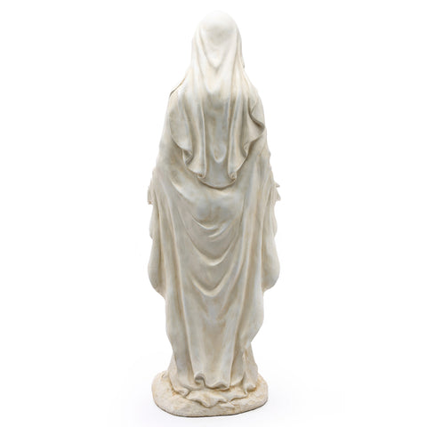 Grace series garden statue, Virgin Mary, ivory