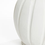 Modern white tall round vase