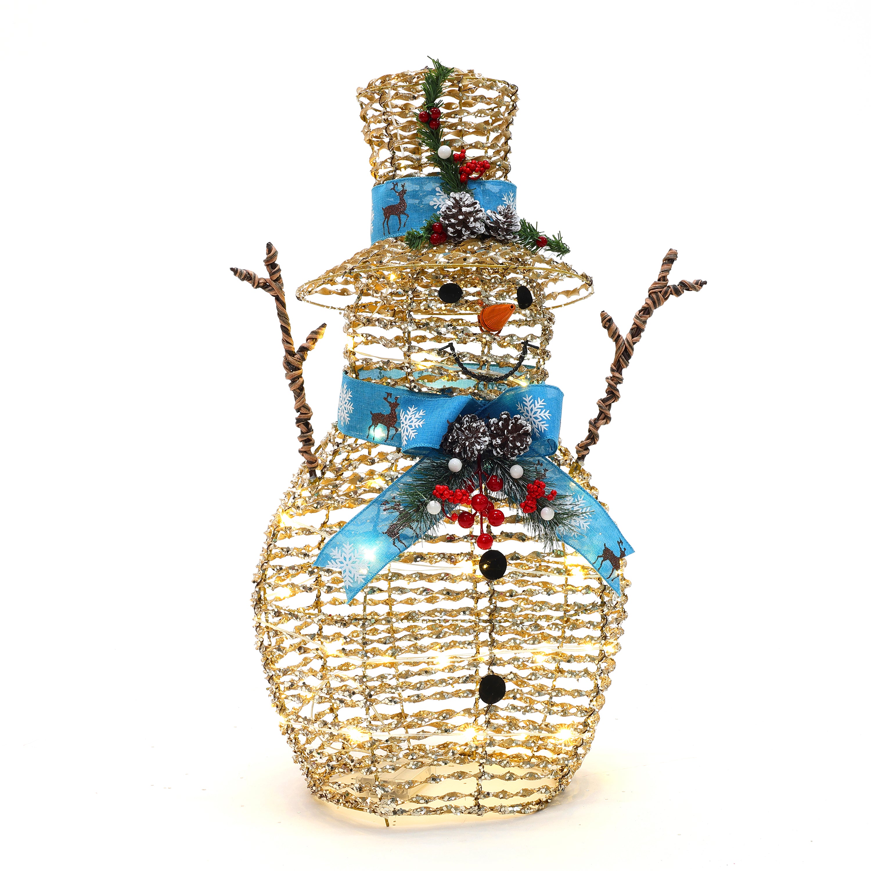 lighted-snowman-decor-with-festive-blue-bow-and-hat