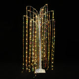 Pre-Lit Branches White Willow Tree Christmas,6Ft