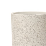 Round Tapered Planter Travertine Stone Finish,22.83''
