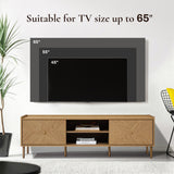 Nari Modern Oak TV Stand with Storage for TVs up to 65''