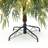 Pre-Lit Slim Artificial Cedar Christmas Tree, 7.5ft