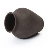 Dark Brown Rustic Vase, 15.8'' H