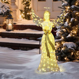 Christmas Holiday Angel Decor Outdoor with Lights, 4.1ft