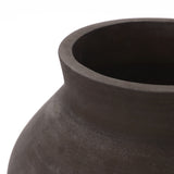 Dark Brown Rustic Vase, 15.8'' H
