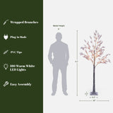 Artificial Christmas Trees with Micro LED Lights,6.2ft