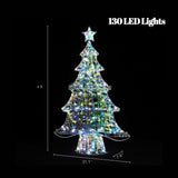 Multi-color lighted christmas tree