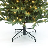 Pre-Lit Green Artificial Fir Christmas Tree with Stand, 6ft