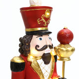 Christmas Traditional Nutcracker King Red with Lights, 4ft