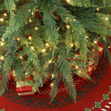 Realistic-looking-cypress-Christmas-tree-branches-with-flame-retardant-and-non-allergenic-PE-materials