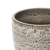 Stone Speckle Textured Ceramic Planter Pot, Gray 15.75"
