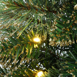 Pre-Lit Green Full Christmas Tree Potted,3.9Ft