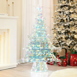 Multi-color lighted christmas tree