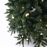 Pre-Lit Green Slender Christmas Tree with Stand,7.5Ft