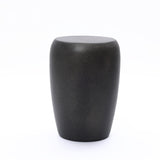 Indoor/Outdoor Round Side Table,Black & Gold,19.5''