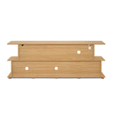 Oak TV Stands for Living Room, Multi-Functional Entertainment Center with Storage, 71''