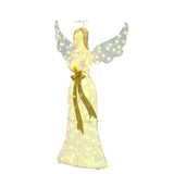 Christmas Holiday Angel Decor Outdoor with Lights, 4.1ft