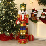 Christmas Nutcracker Red Soldier with Wreath Lights, 4ft