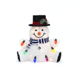 Christmas Outdoor Snowman Decoration with Lights, 1.25ft