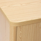 Modern Oak Wood Storage Cabinet, 28.3'' W