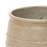 Rustic Brown Large Plant Pot with Drainage, 14'' Dia