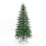 Pre-Lit Green Artificial Christmas Tree with Stand, 6.5ft