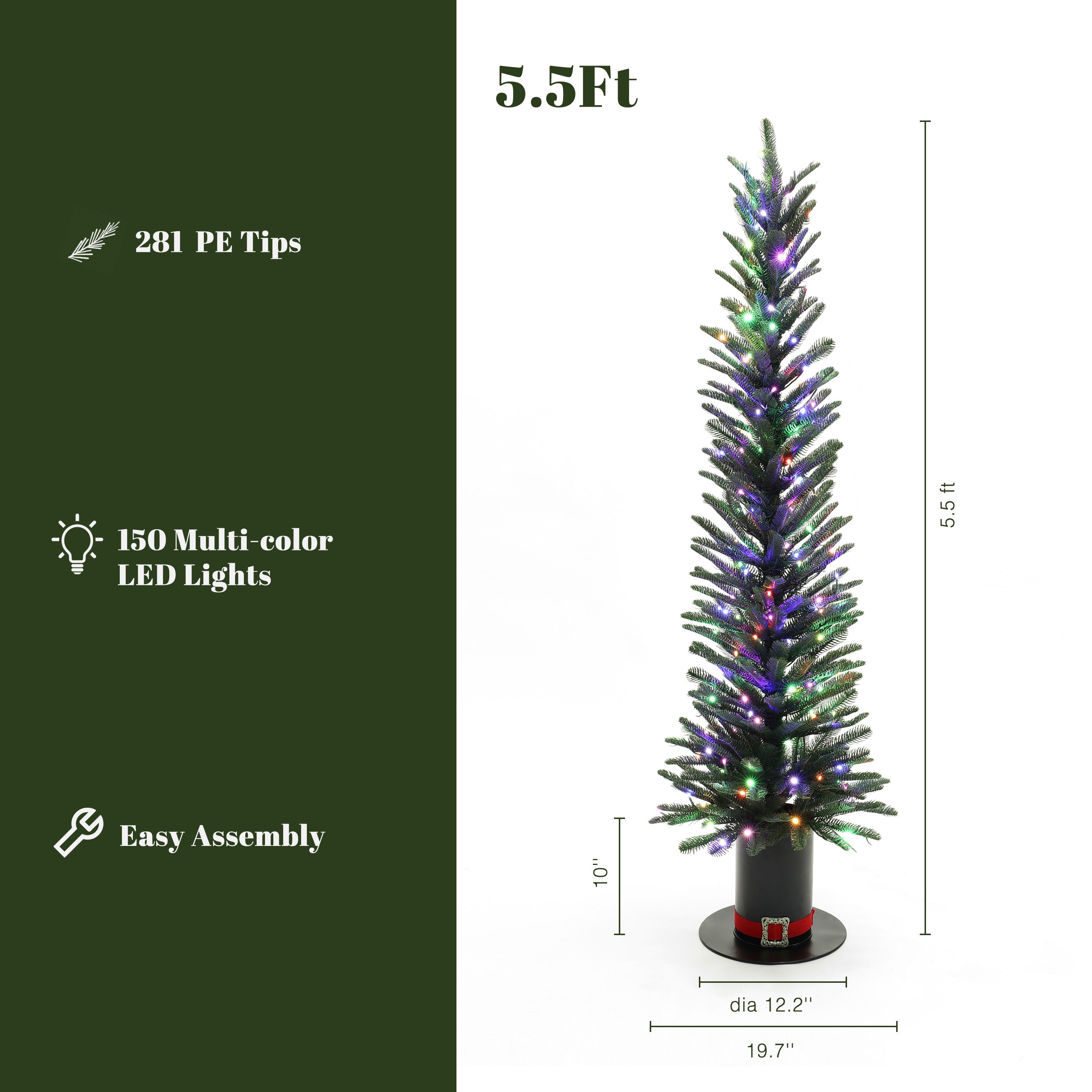 slim-christmas-tree-is-150-multi-color-led-lights-and-made-of-pe-material