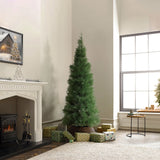 Holiday Slim Green Artificial Pampas Grass Trees,6ft