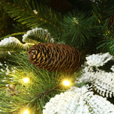 Pre-Lit Christmas Snow-Flocked Christmas Tree, 7.5ft