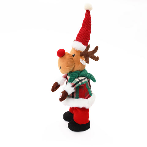 Moose animated singing battery-powered plush toy, 16" tall