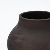 Dark Brown Rustic Vase, 13.4'' H