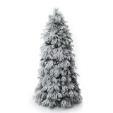 Pre-Lit Full Pine Christmas Tree with Pinecone,7Ft