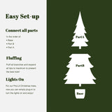 Pre-Lit Gold Branches Christmas Trees with Pot, 4.5ft