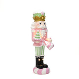 Christmas Nutcracker Pink Soldier with Candy Tree Lights, 2ft