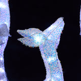 Christmas Deer Family Holiday Decor with Lighted, Set of 3