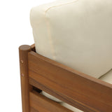Acacia Wood Outdoor Patio Chair with Cushion