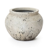 Distressed Large Round Plant Pot with Drainage, 15.75'' Dia