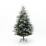 Pre-Lit Green Fir Christmas Tree with Metal Stand,7Ft