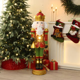Christmas Bugling Soldier Nutcracker Decor with Lights,4ft