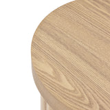 Maddison fluted end table, oak color