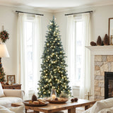 Pre-Lit Bubble Ball Artificial Christmas Trees, 7.5ft