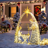 Holiday Nativity Scene Outdoor Holiday Decoration, 3.6ft